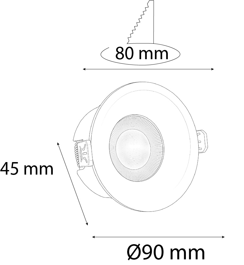 VR255 Sıva Altı Downlight Armatür VR255 Sıva Altı Downlight Armatür