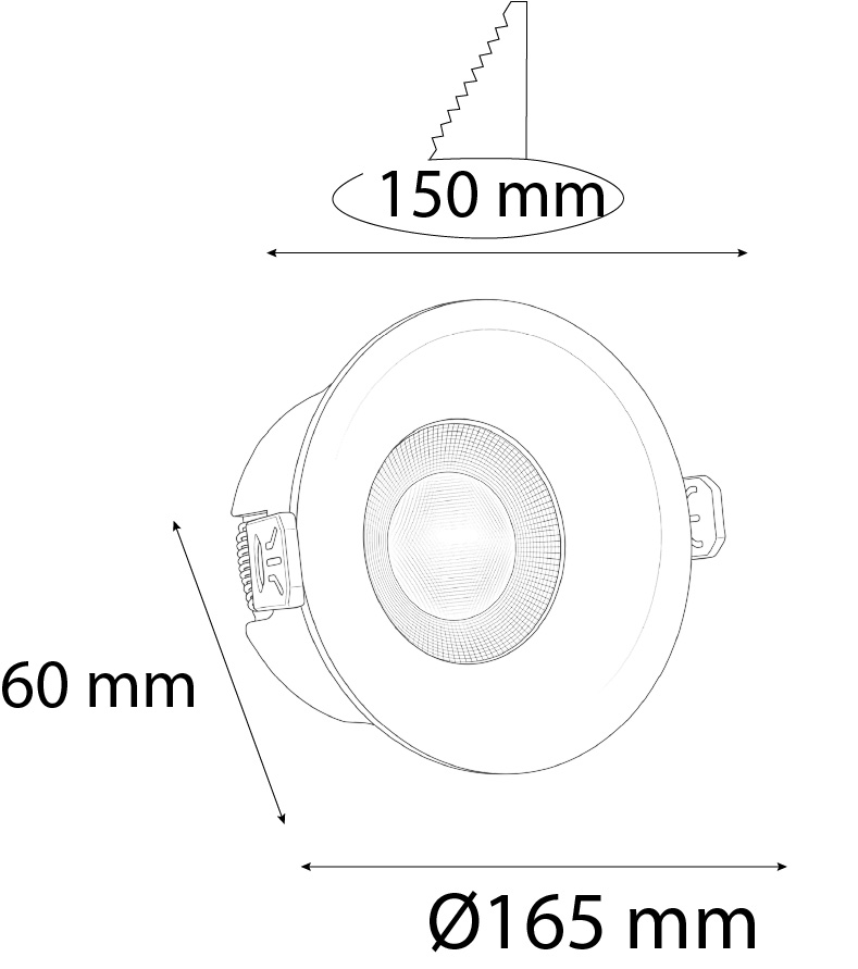 VR255 Sıva Altı Downlight Armatür VR255 Sıva Altı Downlight Armatür